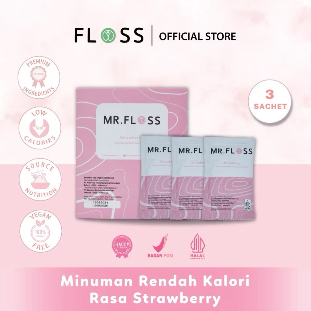 

Mr.Floss - Meal Replacement - Isi 3 Sachet