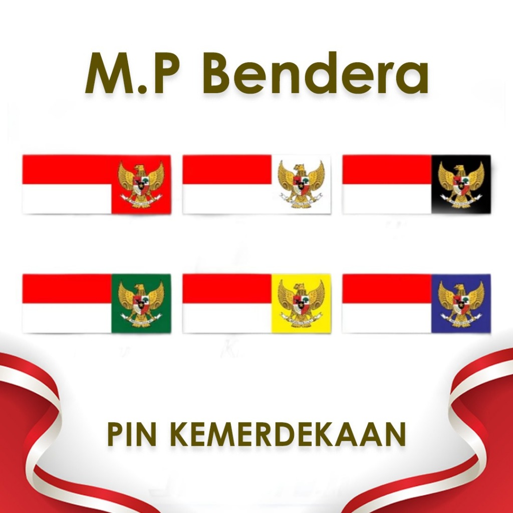 Pin Bendera Merah Putih - Pin Bros Garuda - Pin Bendera Kemerdekaan