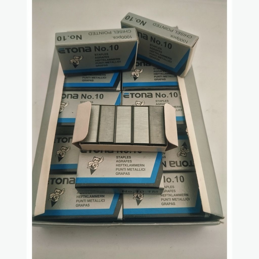 

ISI STAPLES ETONA NO.10/ ETONA ISI STAPLES 1000PCS/ ISI STAPLES ETONA