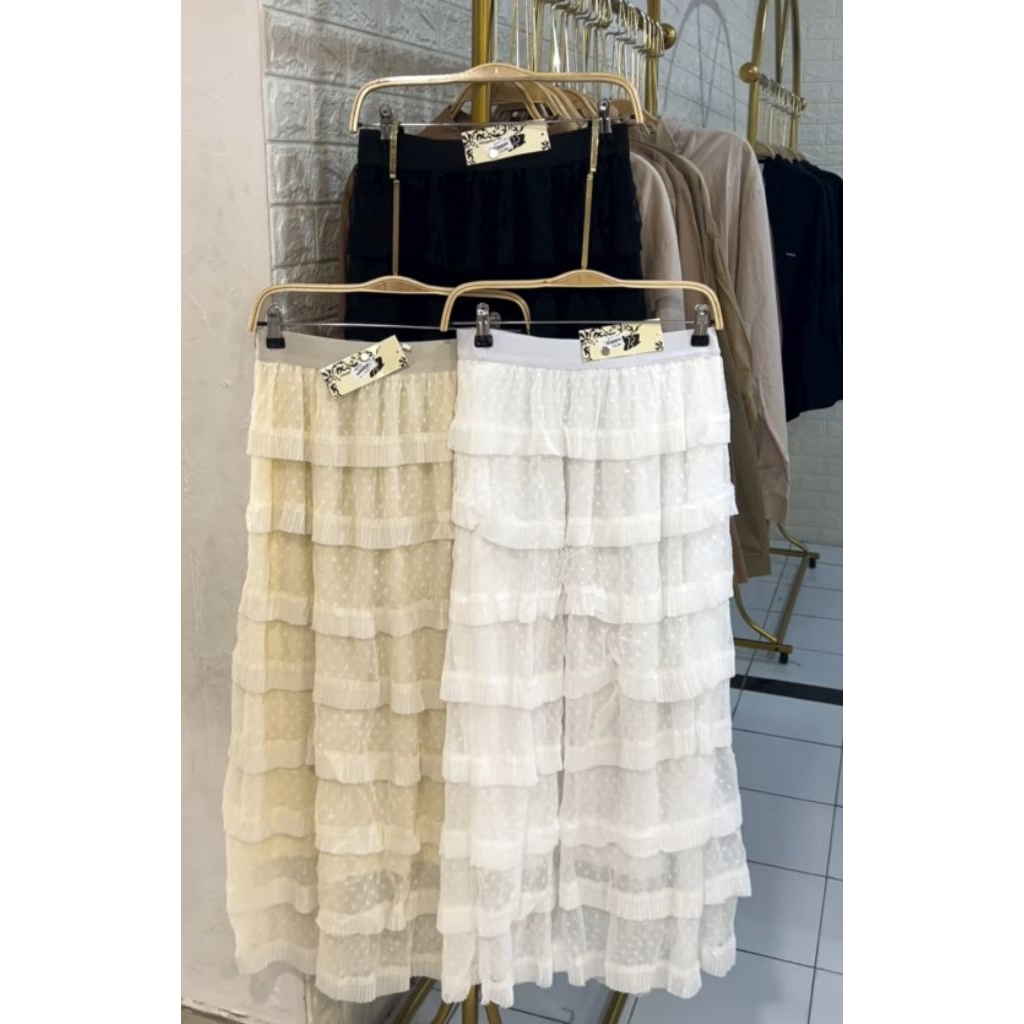 rok tile tutu bertingkat ruffle