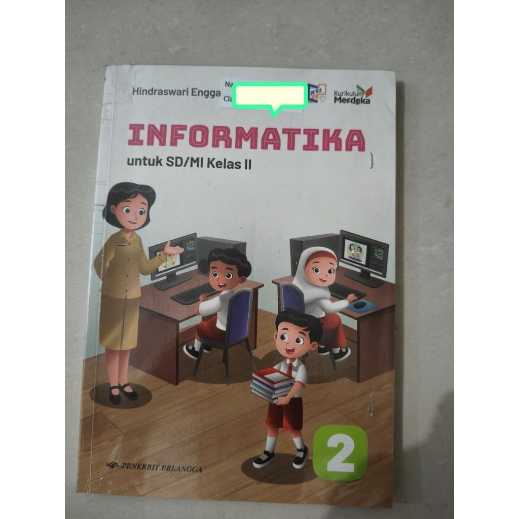 buku informatika, seni budaya , pjok , esps ipas , esps pancasila kelas 2 sd