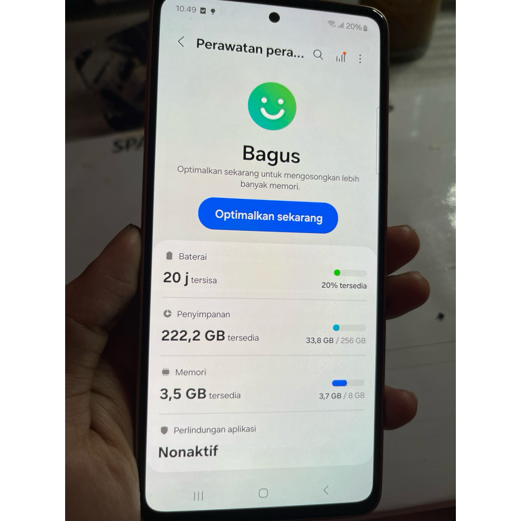 Mesin samsung a53 8/256 minus
