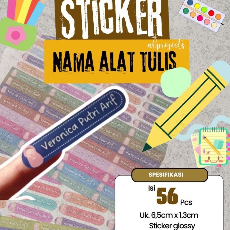 

STIKER NAMA ALAT TULIS LABEL NAMA ALAT TULIS