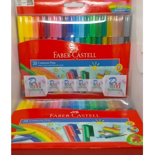 

Faber Castell connector pen isi 20 warna colour pen Ori 100% Original Asli Authentic