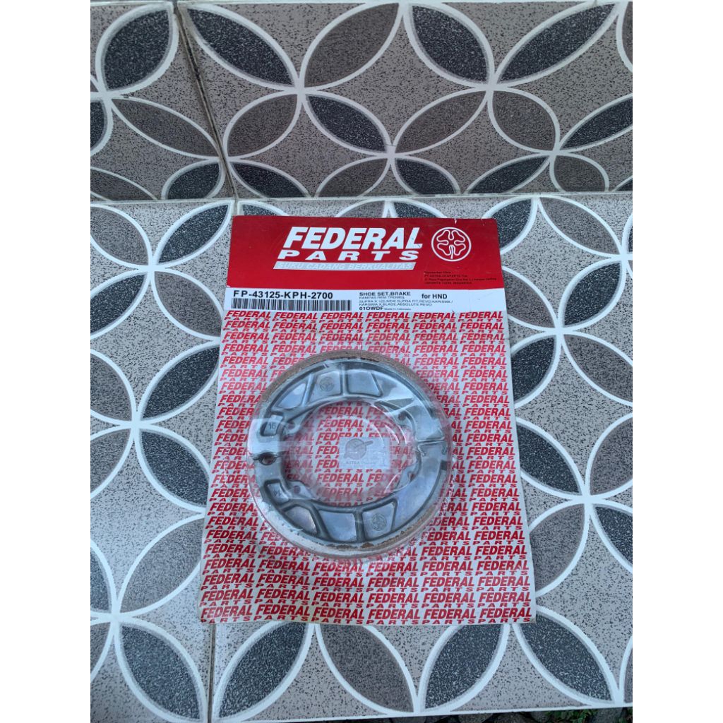 Kampas rem belakang FEDERAL PART Karisma, Supra X 125, Revo