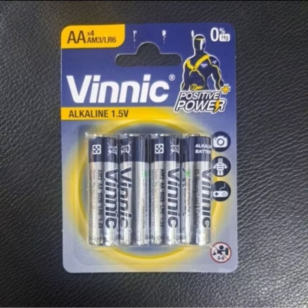 baterai jam tangan alkaline AA baterai vinnic alkaline AA original