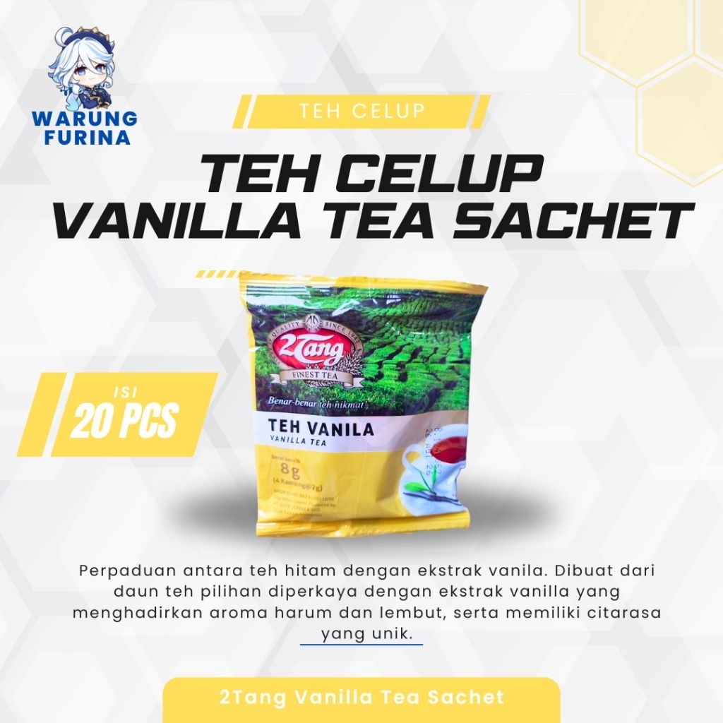 

Teh Celup 2tang Vanilla Tea Sachet 2 Renceng [20 sachet] Teh Vanilla