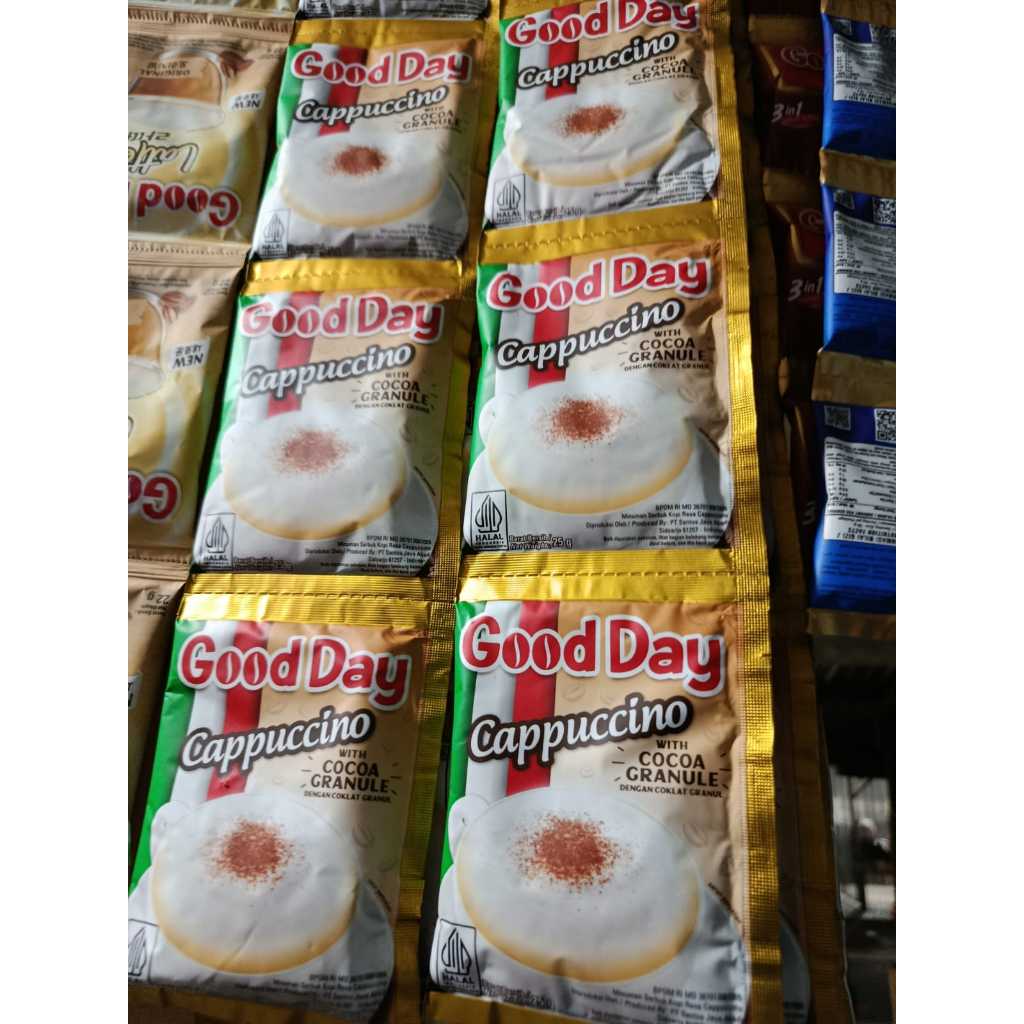 

GOOD DAY CAPPUCCINO RENTENG ( 10 SACHET X 25 GR )