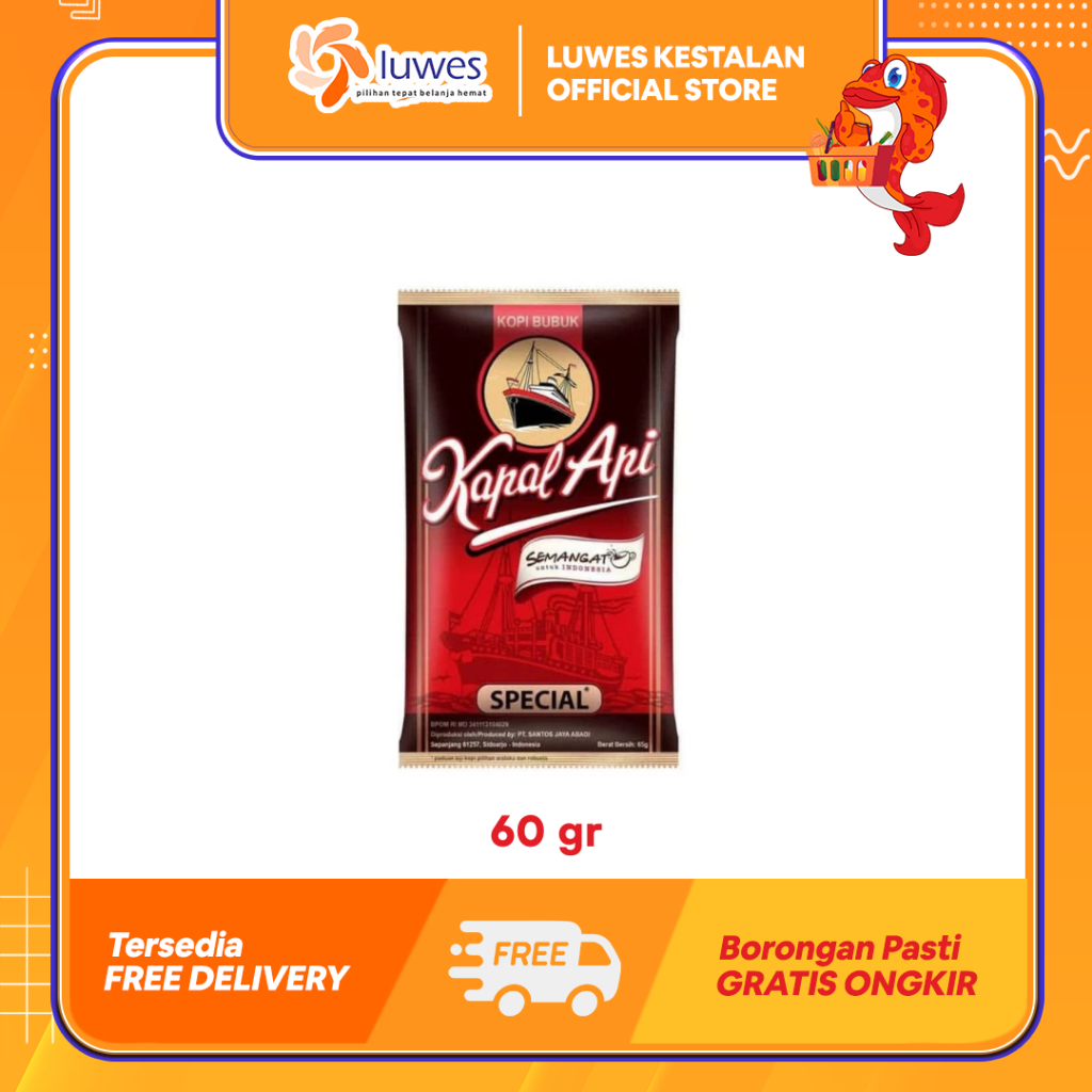

Kapal Api Kopi Bubuk 60gr Berasal Dari Biji Kopi Pilihan & Aroma Yang Enak