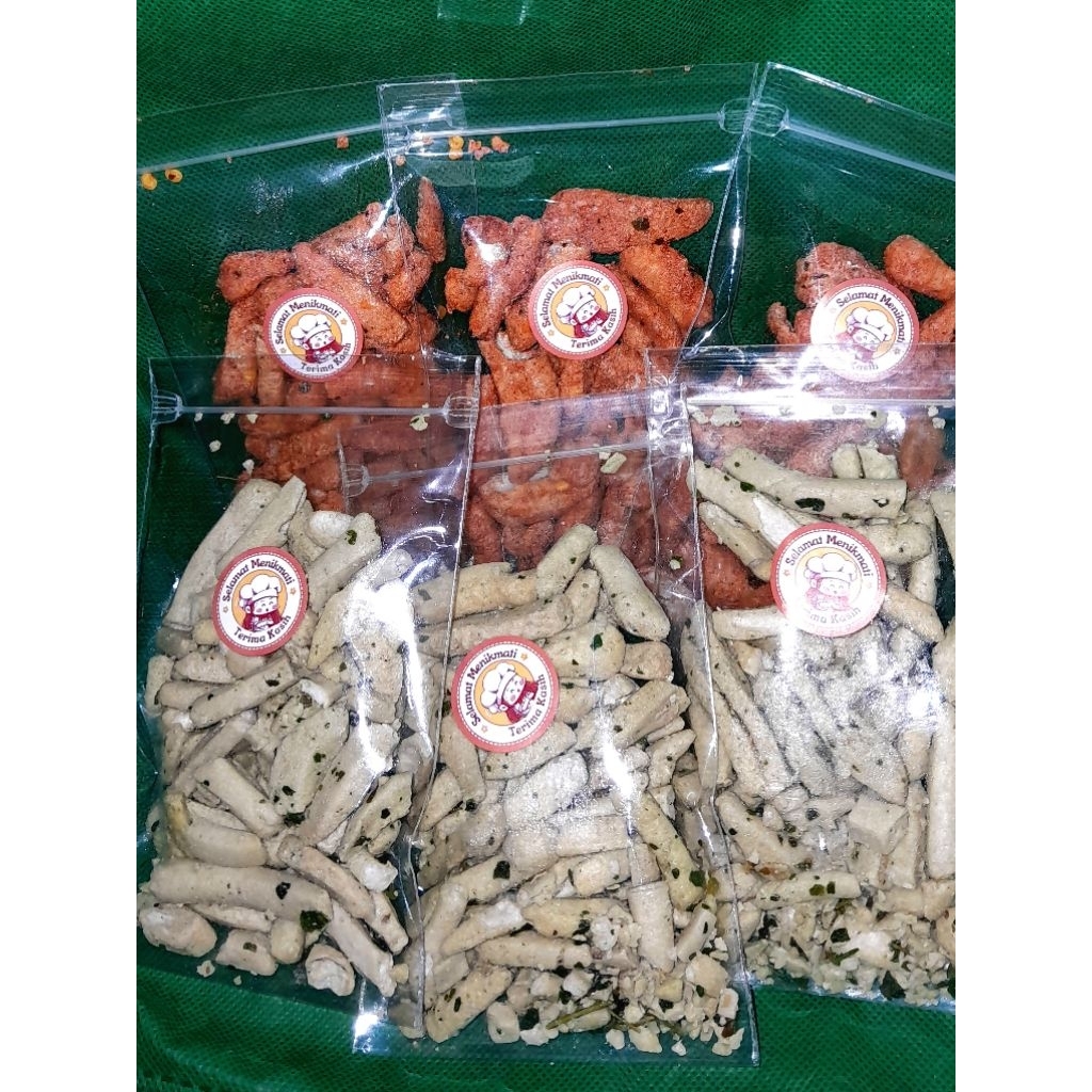 

Basreng pedas daun jeruk dan original