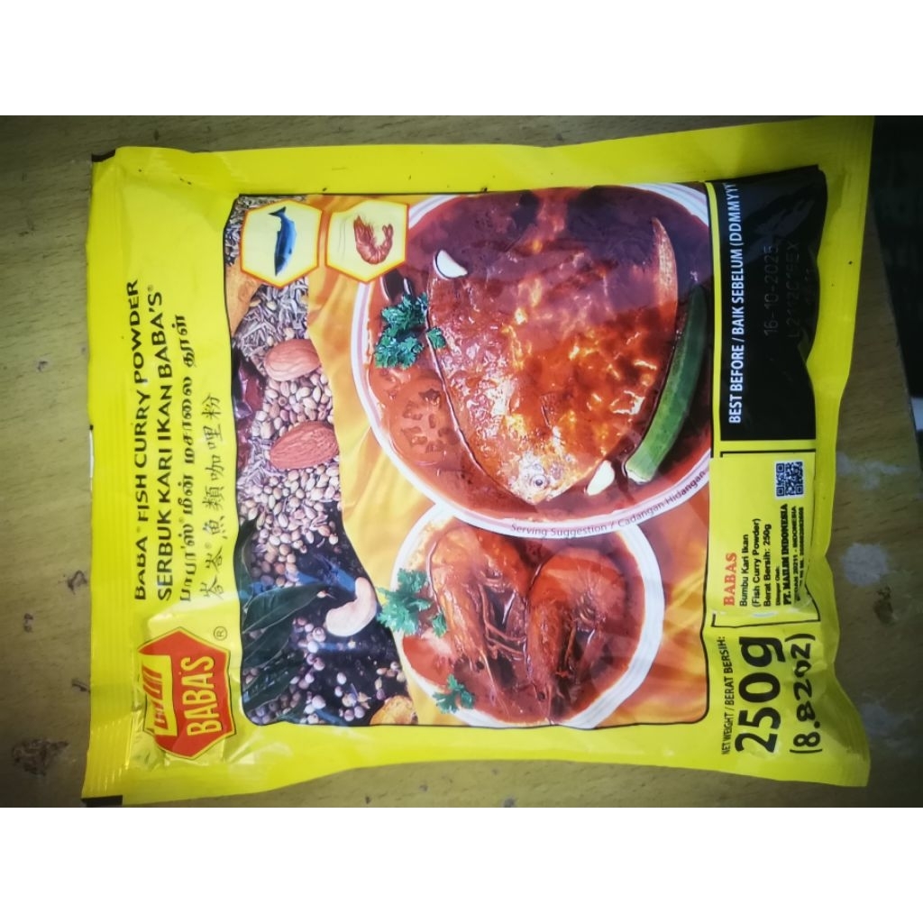 

babas curry fish powder 250gram