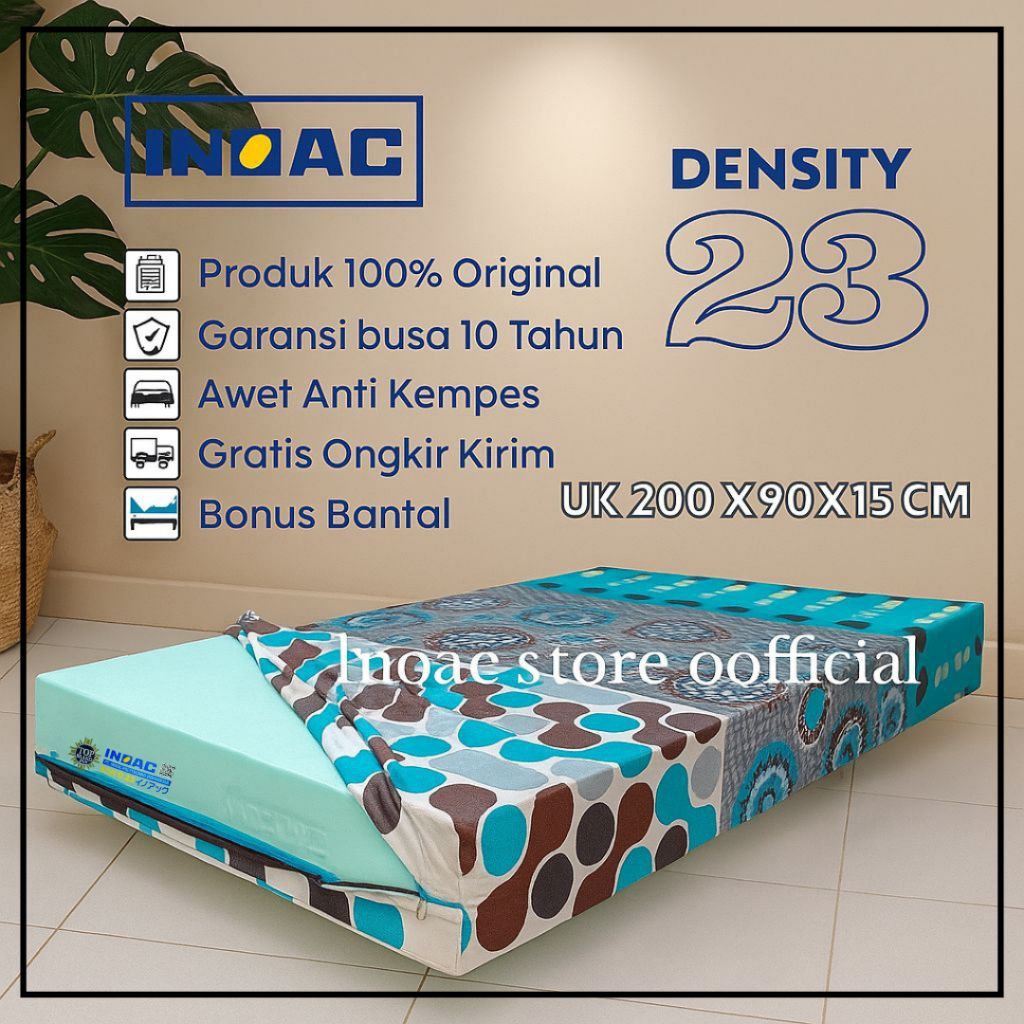 Kasur Busa Inoac Single Uk 200x90x15 cm Garansi Busa 10 Tahun