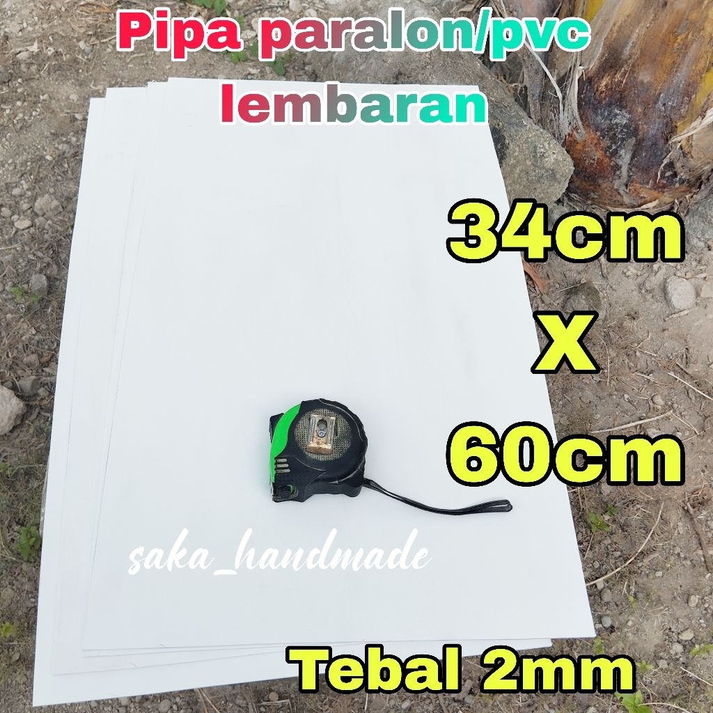 PIPA PARALON/PVC LEMBARAN (34cm X 60cm) TEBAL 2mm