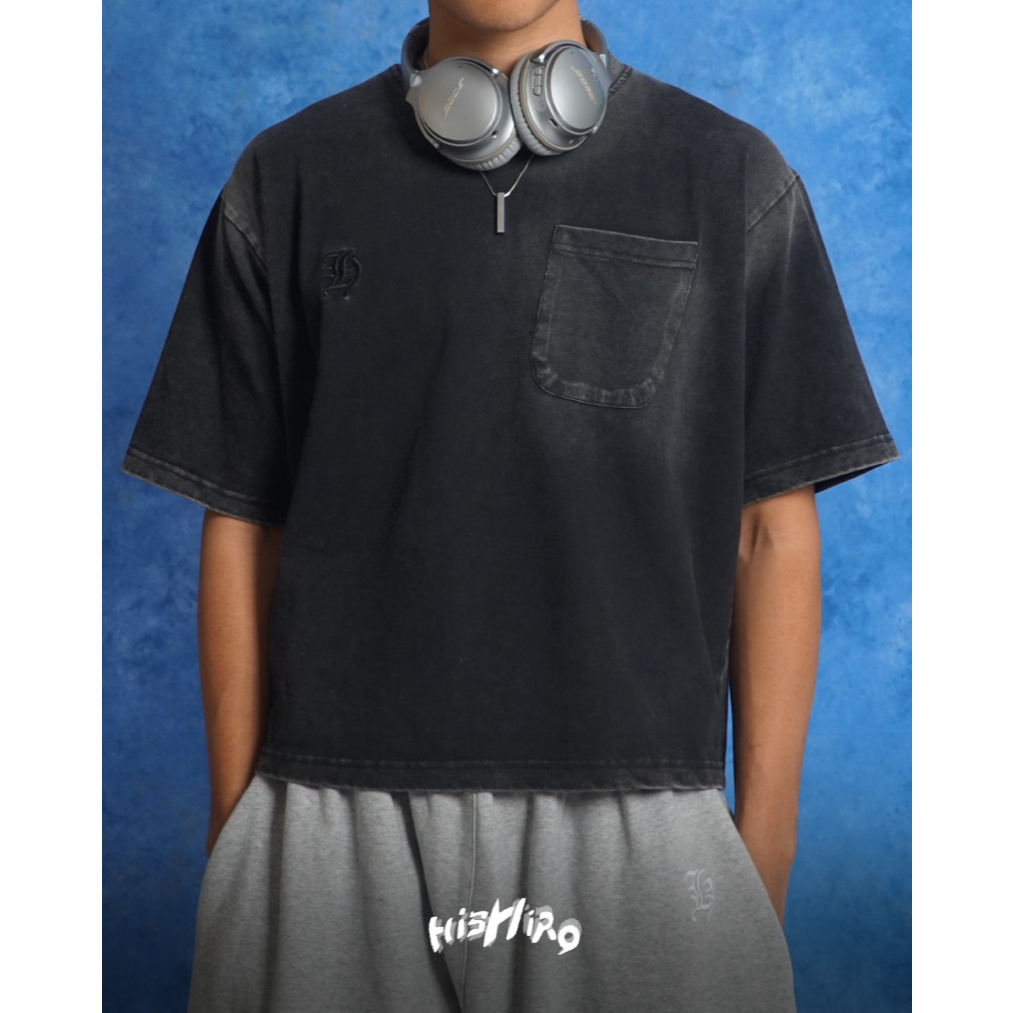 Hishiro Everyday Faded T Shirt | Kaos Boxy Vintage Lengan Pendek