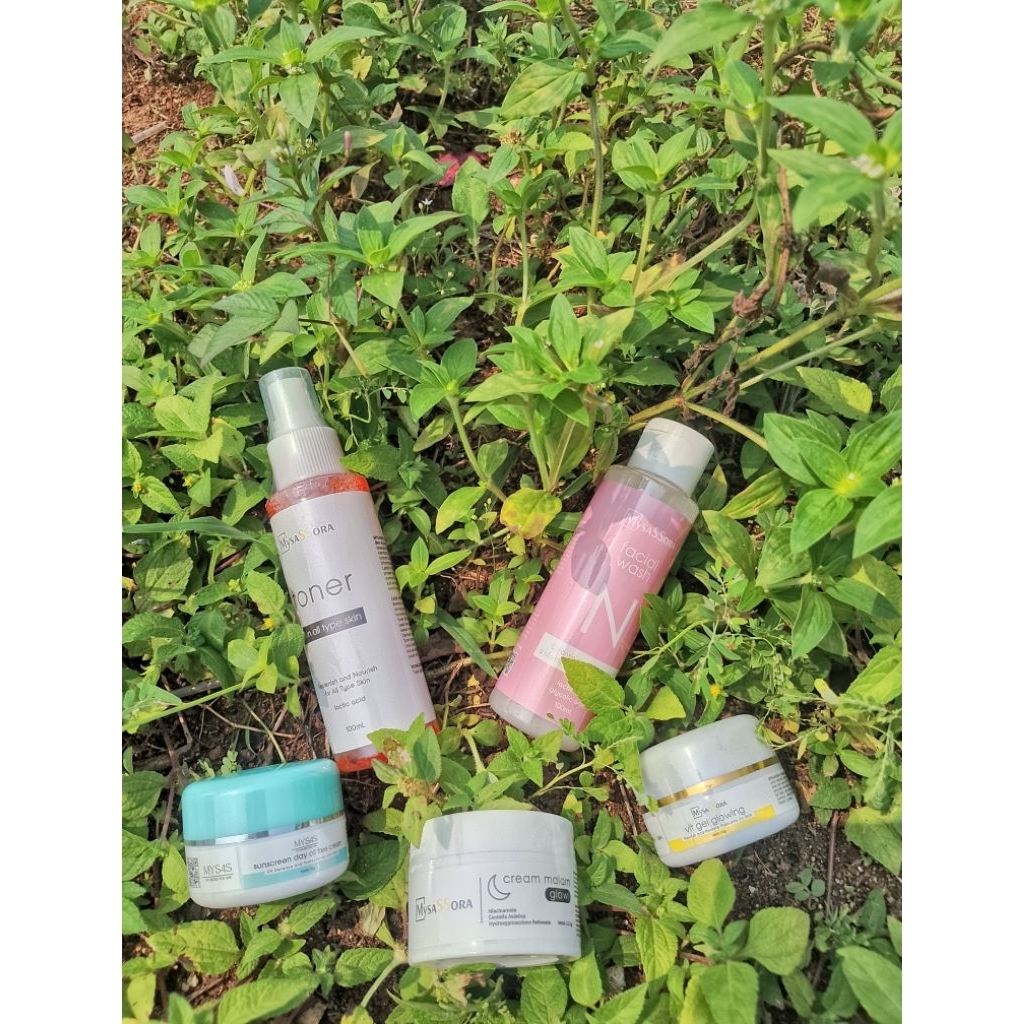 MYSAS SKINCARE PAKET WHITENING FLEK DRY & NORMAL isi 5 / MYSAS SKINCARE MURAH KULIT KERING DAN NORMA