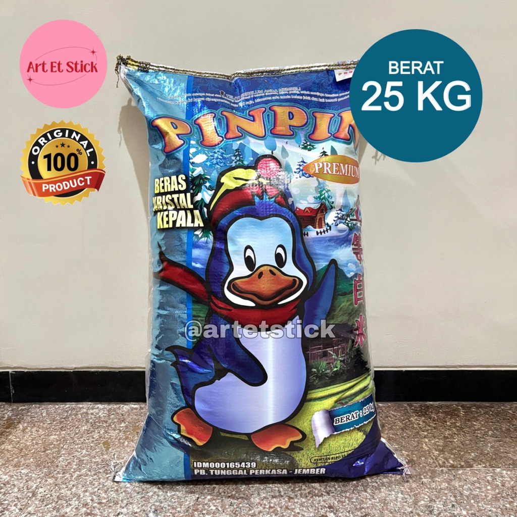 

Beras Pinpin 25 Kg - Kristal Kepala Super Premium Pulen Wangi
