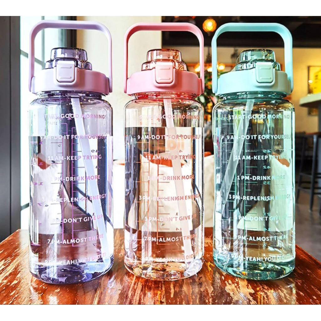 botol minung bening 2 liter