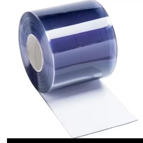 PVC Curtain Biru Clear 3mm x 20cm x 100cm / Tirai Curtain biru Trasparan