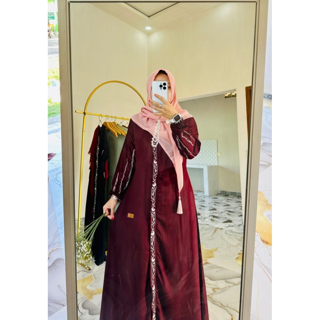 DAILY DRESS BORDIR OSMA SERIES BY FAREECHA_GAMIS BORDIR TERBARU_GAMIS FAREECHA TERBARU