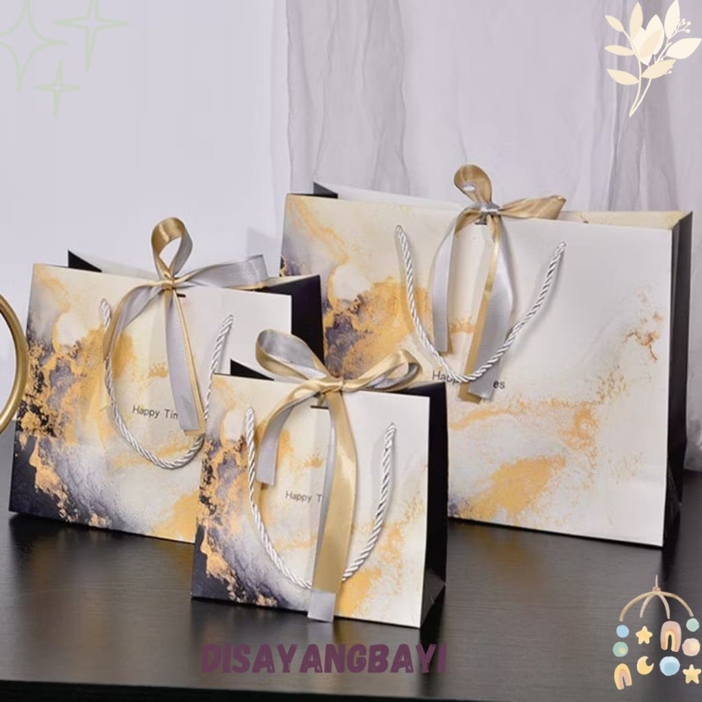 

P106 PAPER BAG KADO GIFT BAG TAS HAMPERS UKURAN KECIL 18x10x16 CM Disayangbayi