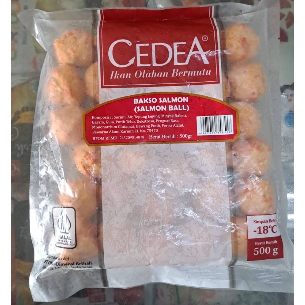 

CEDEA BAKSO SALMON / SALMON BALL 500GR – BAKSO IKAN PREMIUM DENGAN RASA SALMON GURIH
