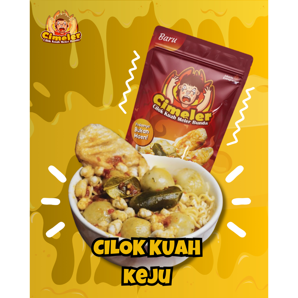 

Cimeler - Cilok Kuah Keju Isi Telur Baso / Cilok Isi Keju Bumbu Creamy / Cireng Lidah Keju Cikur Daun Jeruk