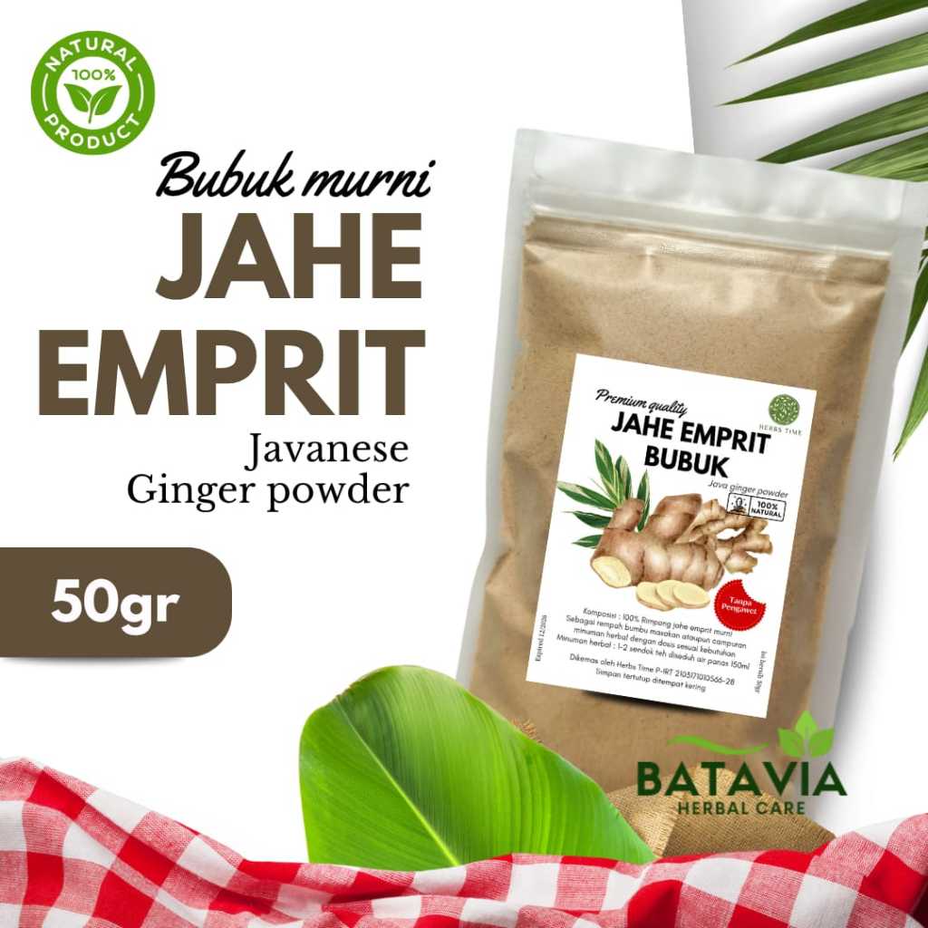 

Jahe Emprit Bubuk Murni Premium Herbs Time