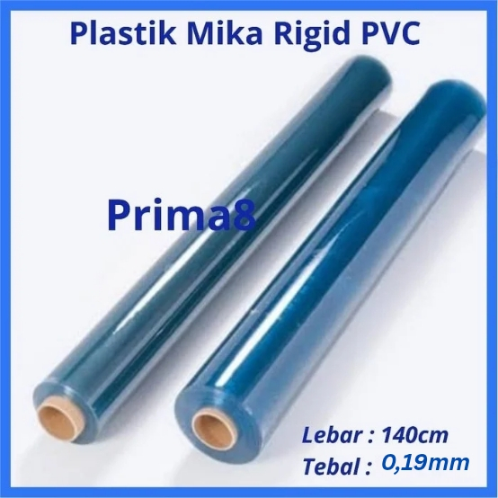 

Plastik Mika Rigid Rigit Kaku Clear Bening Tebal 019 0.19 0,19 mm ASLI Lebar 140cm,1Roll Utuh
