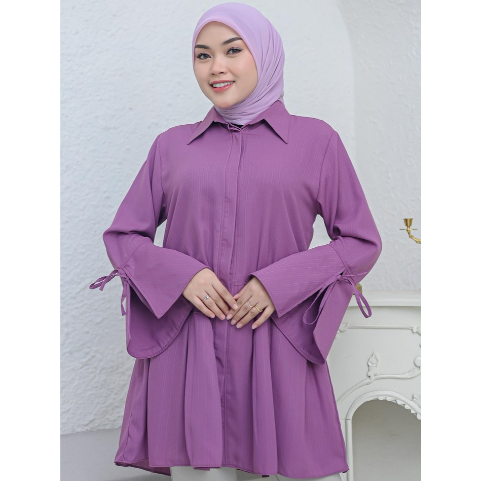 BRILLA/Tunik/Tunik Wanita/Atasan Wanita Lengan Panjang/Kemeja Wanita Lengan Panjang