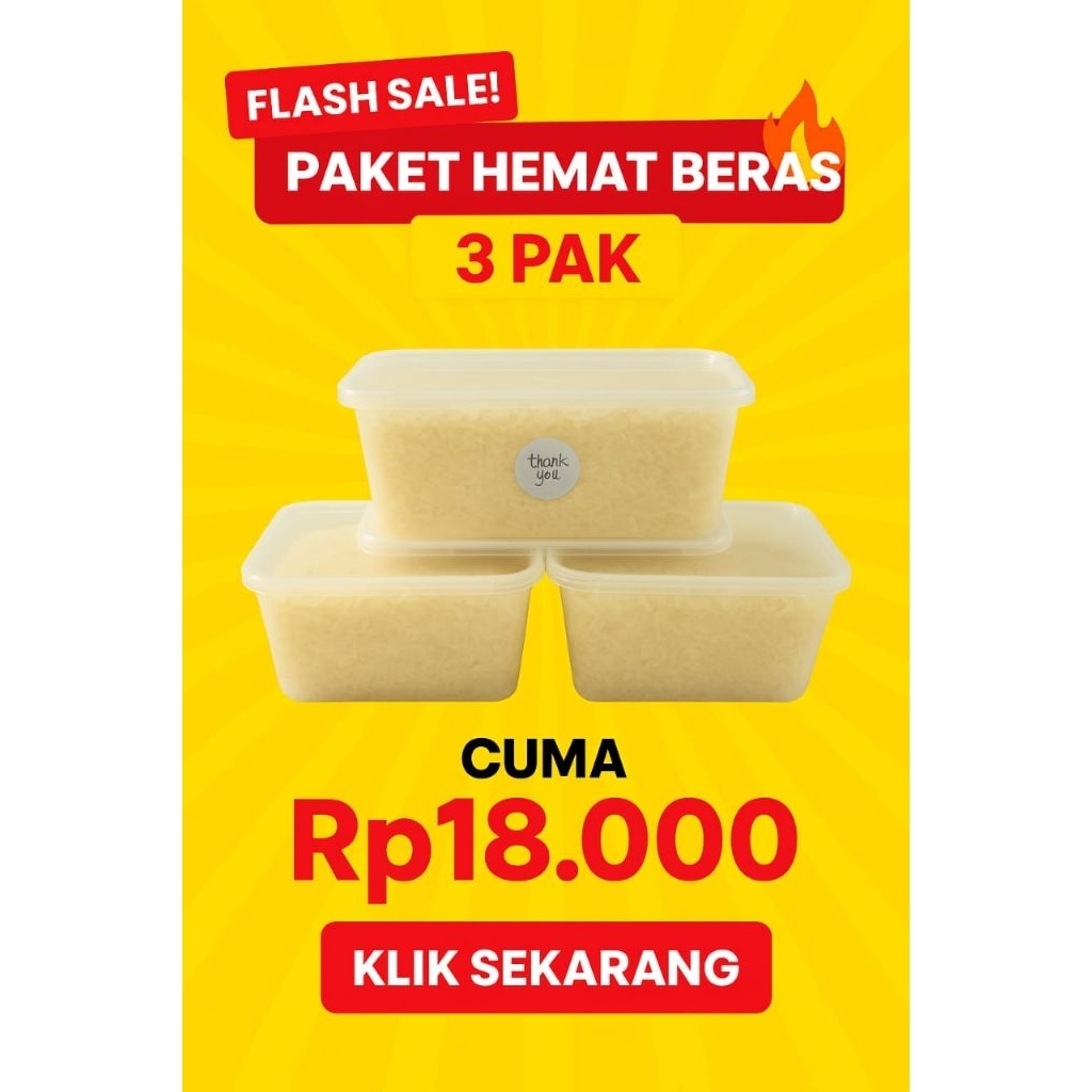 

3 Pak Beras Premium + Bonus – Cuma 18rb! GRATIS ONGKIR”