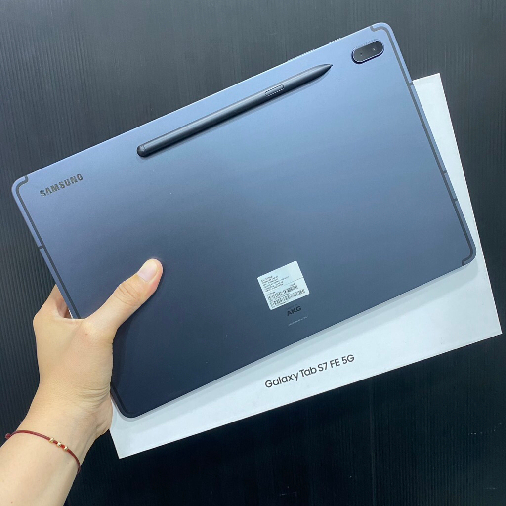 Samsung Tab S7 Fe 5g 6/128gb second bekas pakai normal fullset include keyboard ori