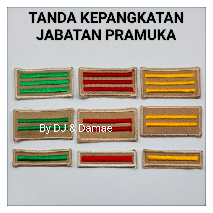 Atribut Pramuka TANDA PANGKAT JABATAN / Tanda jabatan pramuka penggalang