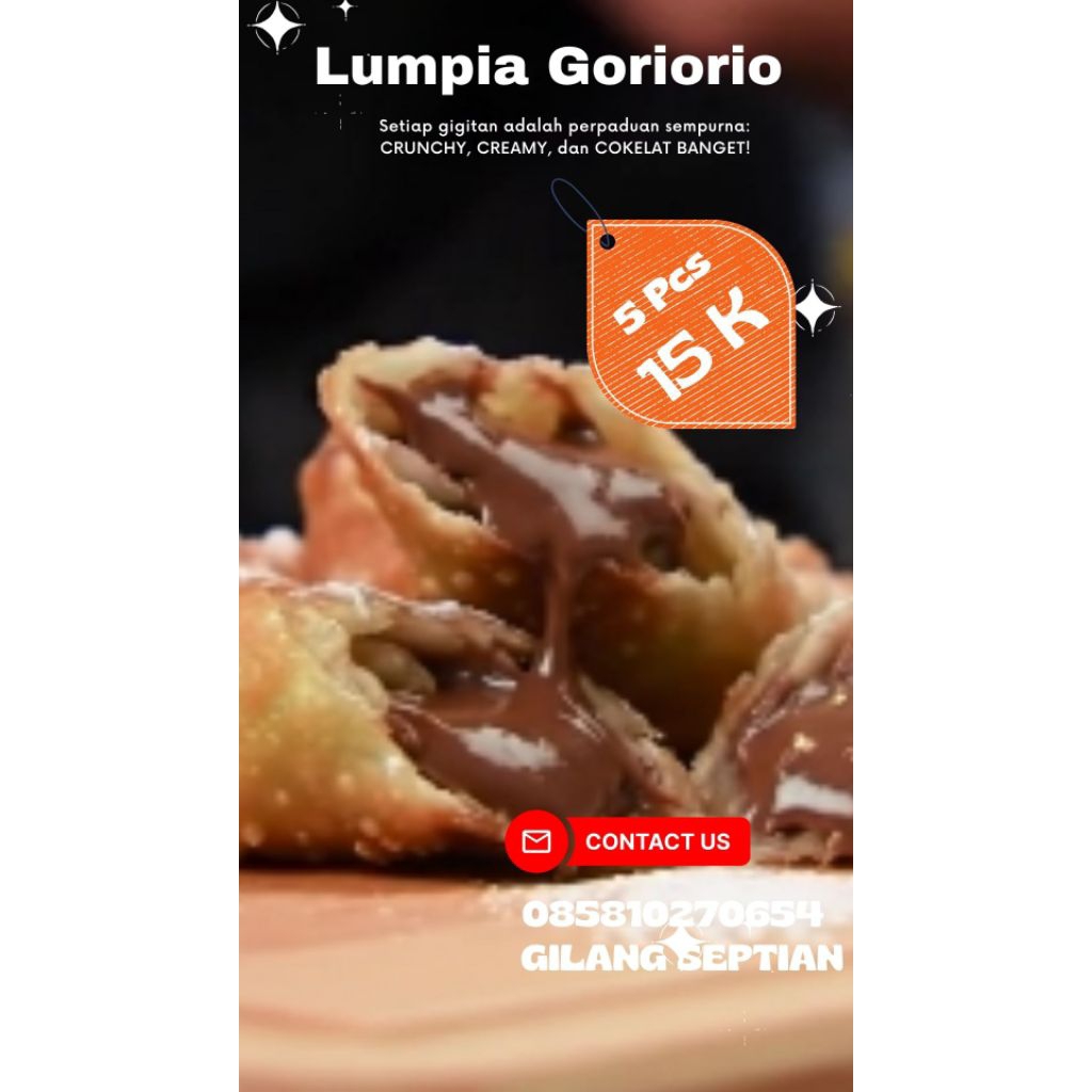 

lumpia Goriorio 1 Pcs Isi 6 Rp 15 k