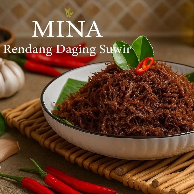 

Rendang Daging Suwir 200 g - Mina Khas Payakumbuh