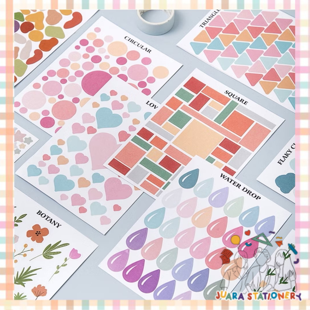 

(1338) Sticker Scrapbook Motif Sticker Journaling Dekorasi / Sticker Import Premium Sticker