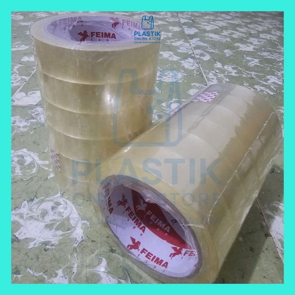 

POS Lakban Bening Isolasi Feima 1 inch 24mm 1 Slop Isi 6 Pcs