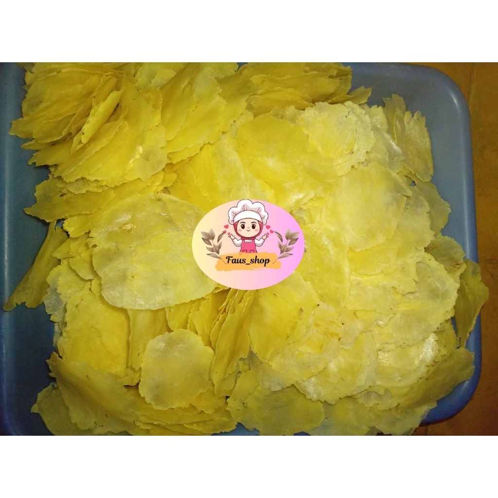 

emping melinjo kering renyah 1kg