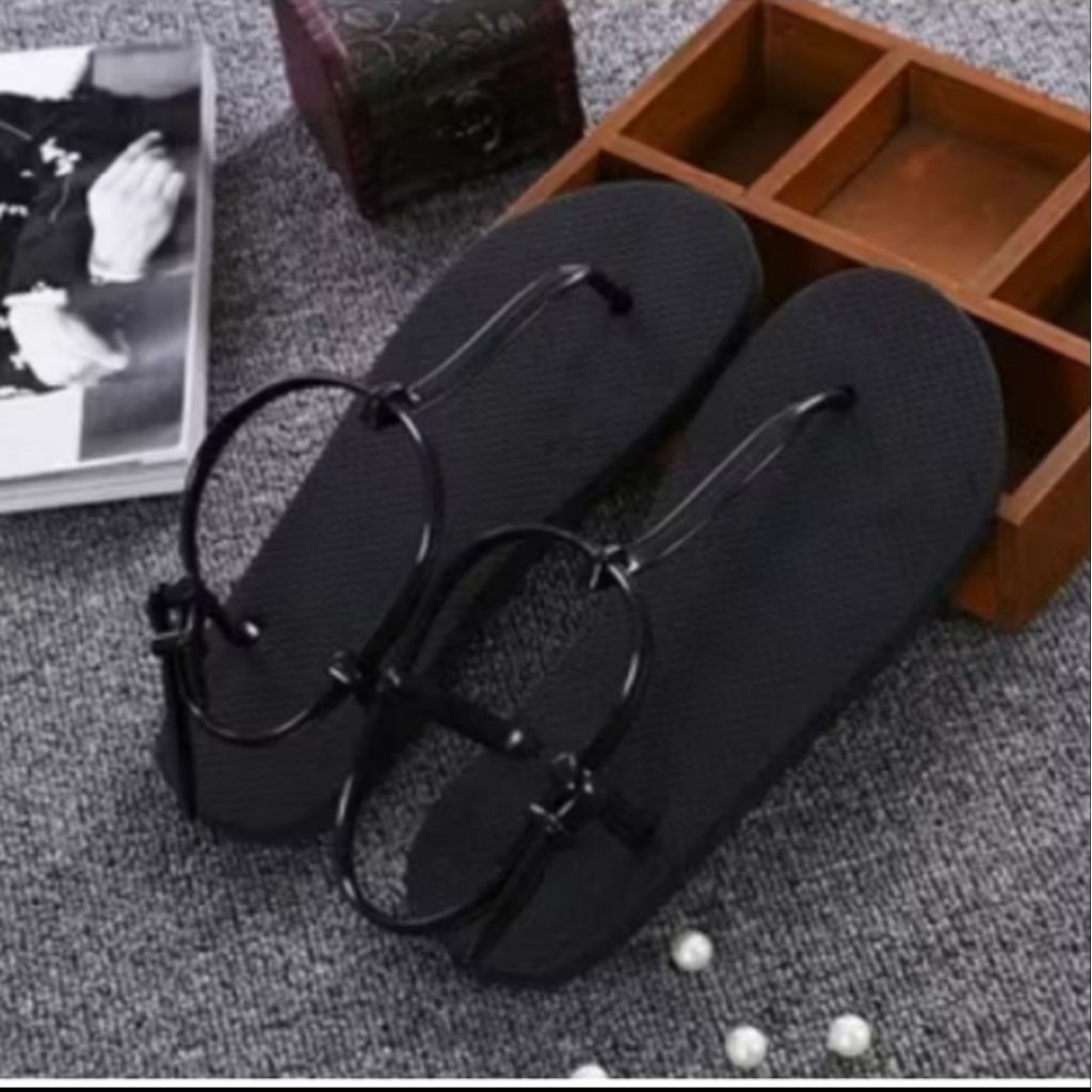 Sandal wanita jepit tali belakang