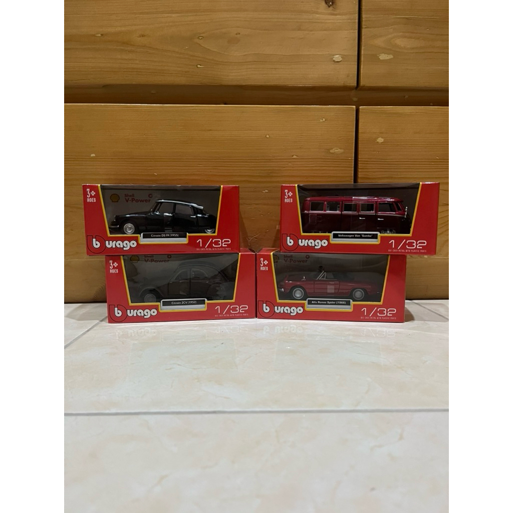 Diecast 1/32 Burago Shell Set