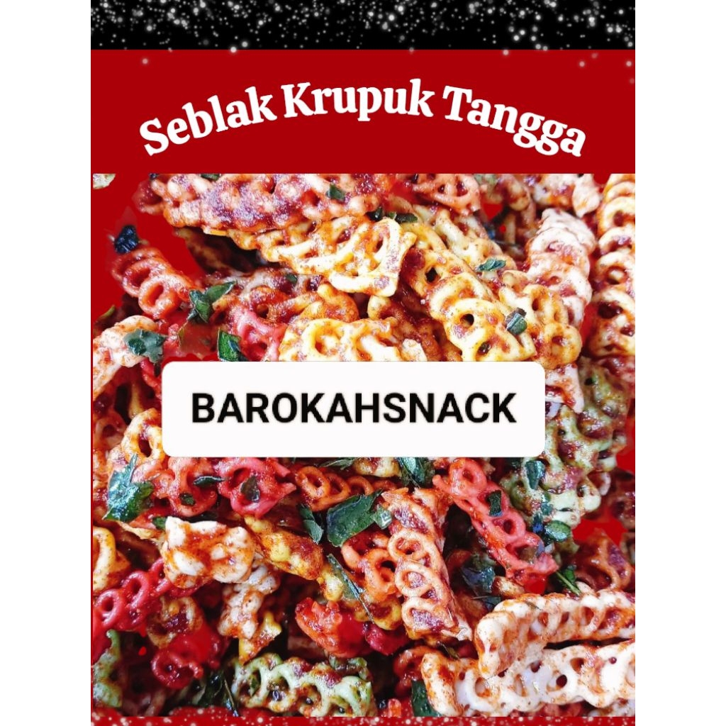 

Krupuk Seblak Krupuk Tangga Rante Taraje Pedas Original Daun Jeruk