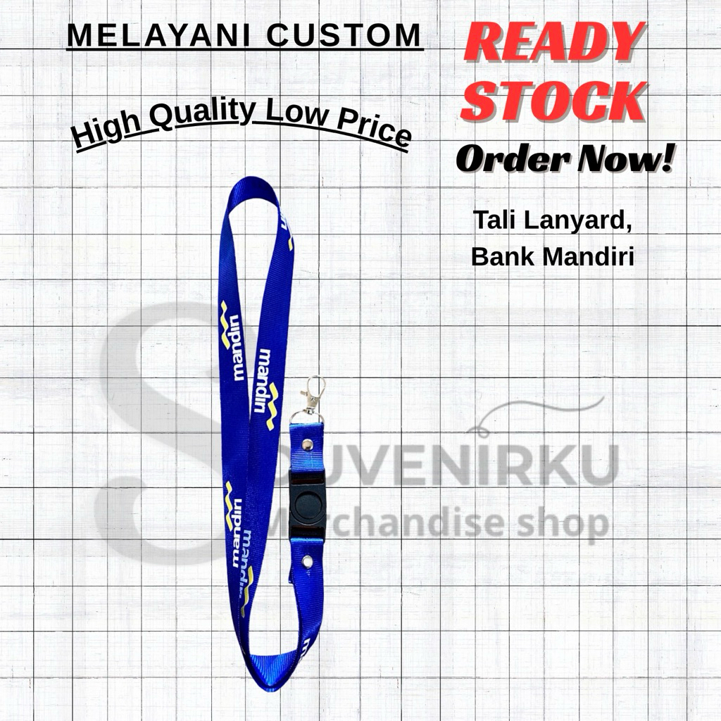 

Ready, Tali Lanyard Logo Bank Mandiri