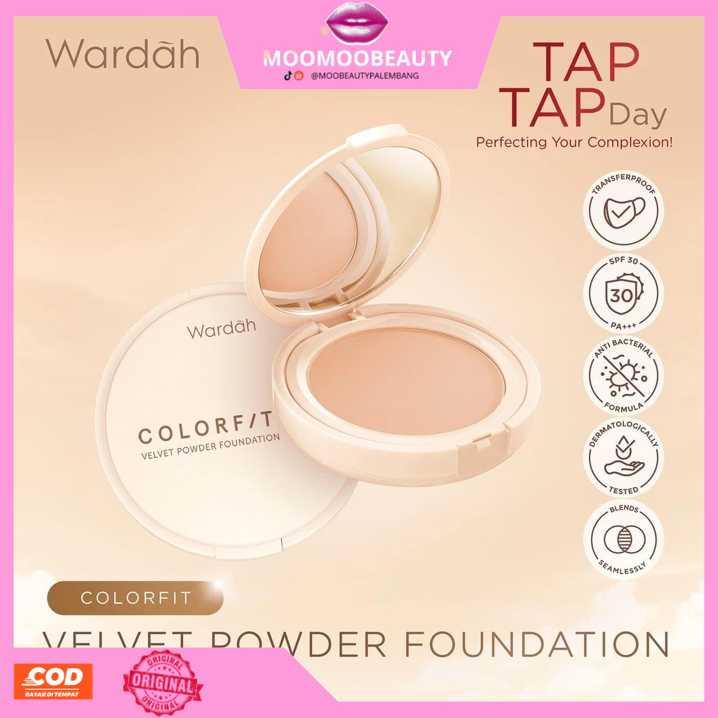 WARDAH Colorfit Velvet Powder Foundation -  Compact Powder