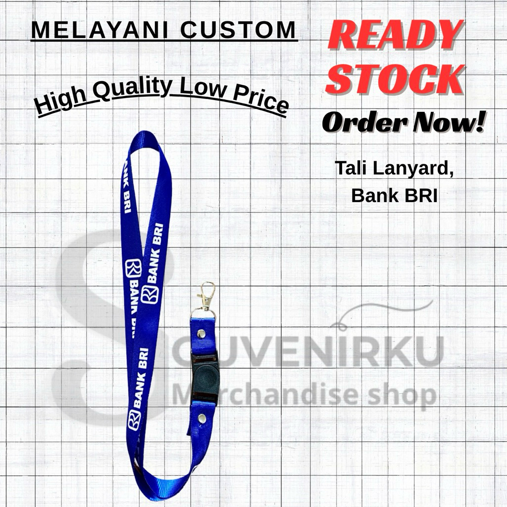 

Ready, Tali Lanyard Logo Bank BRI
