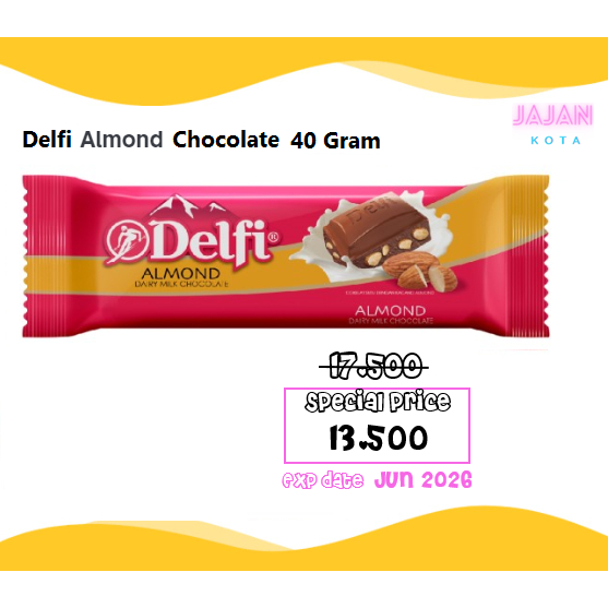 

Delfi Almond Chocolate 40 Gram