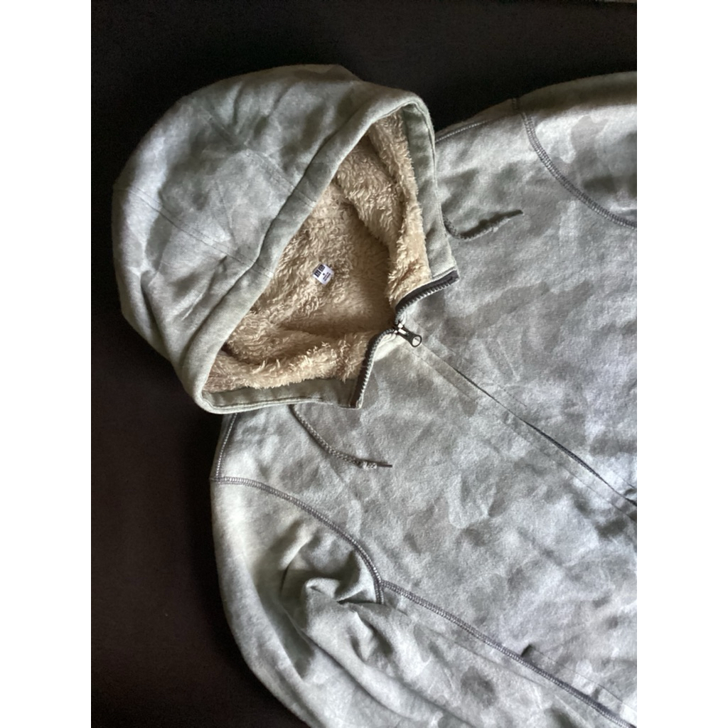 Sweather Hoodie zipper cemo Sherpa Un1gl0