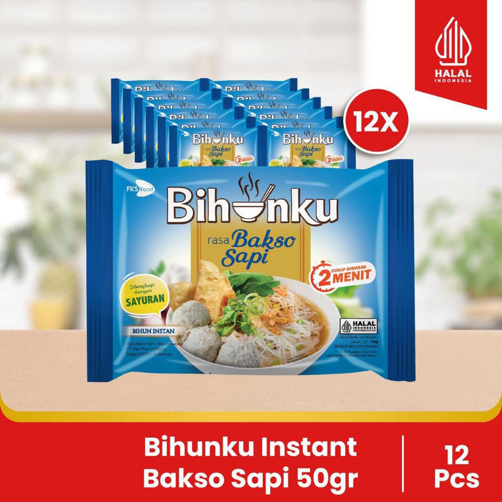 

FKS FOOD ||™Paket Bundling - Bihunku Instan - Bakso - 50gr - 12pcs