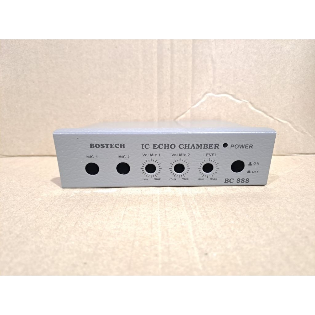 Box Plat ( Kaleng ) Pre Amp Mic Echo Chamber Promo .