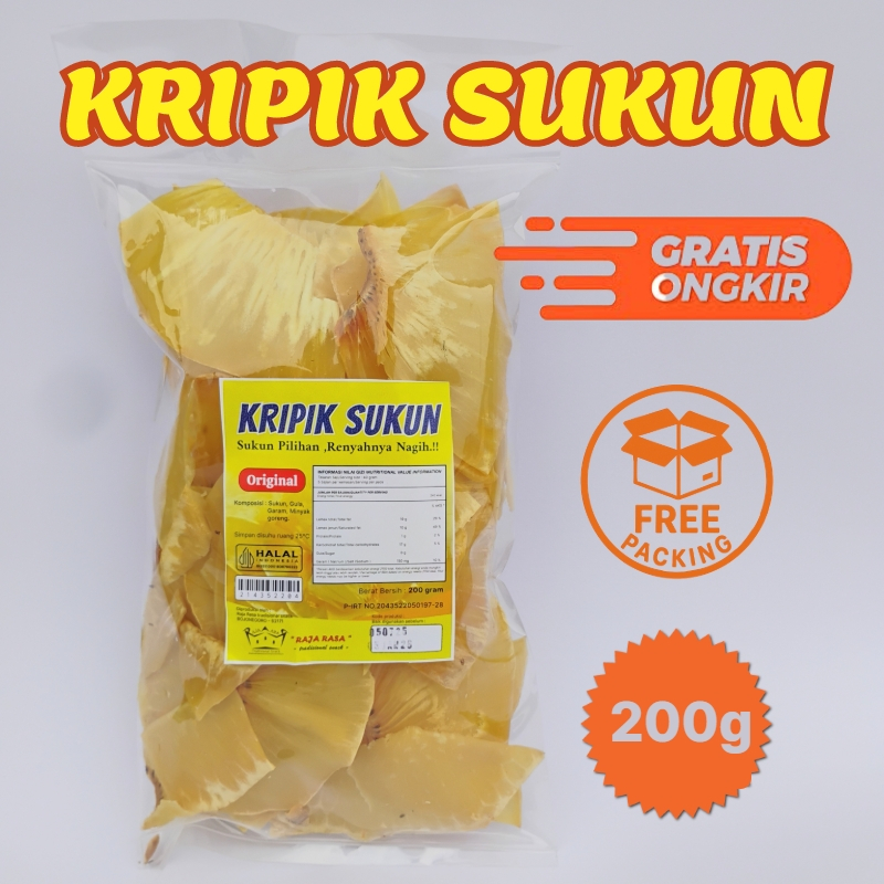 

Kripik sukun rasa asin/manis camilan renyah - 200 gram