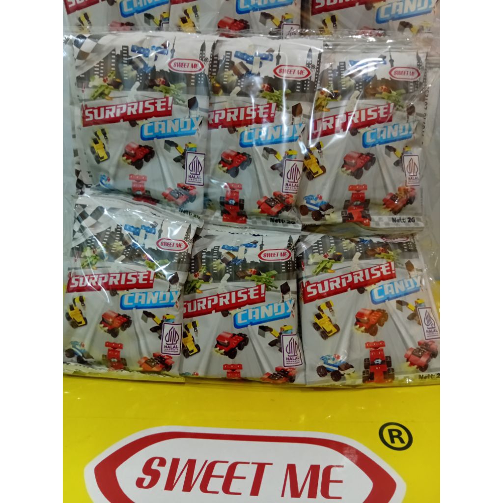 

Sweetme surprise candy mobil smalllll Block isi 30pcs