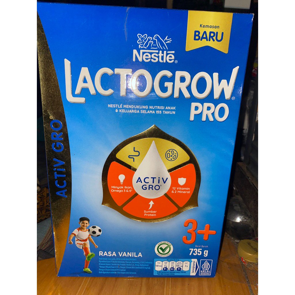 

susu Lactogrow 3 plus 735 gram rasa vanila